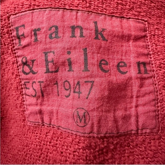 NWT FRANK & EILEEN Willa Triple Fleece Wrap Dress  Cranberry Size Small - Picture 11 of 12